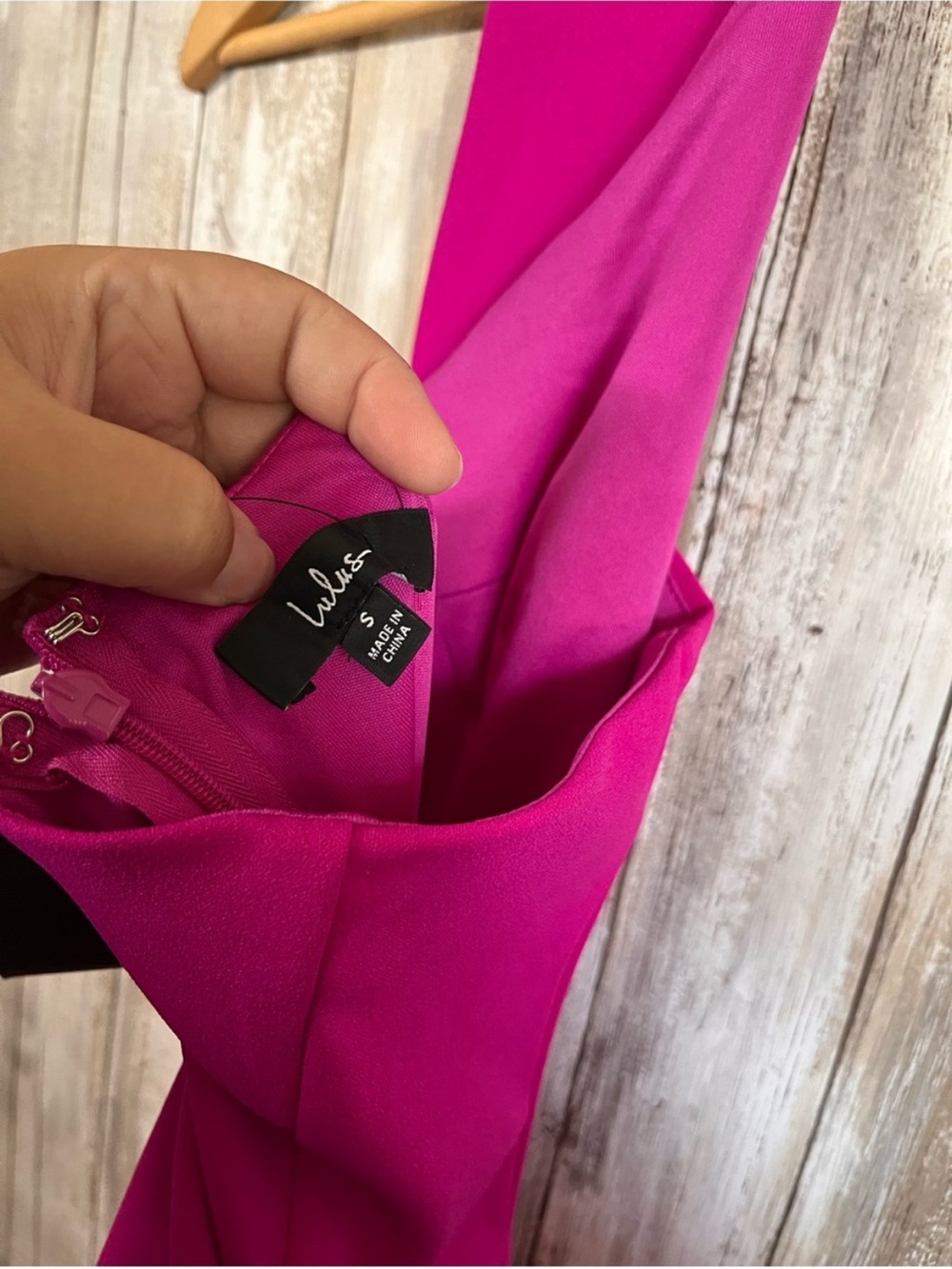 Lulus Hot Pink Halter Open Back Bodycon Mini Dress NWT Size Small - Picture 4 of 6